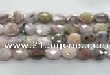 COP1495 12*16mm - 13*18mm faceted octagonal natural pink opal beads