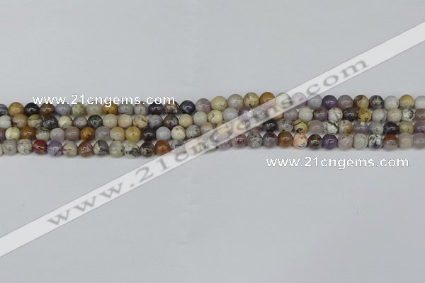 COP1510 15.5 inches 4mm round amethyst sage opal beads wholesale