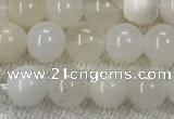 COP1588 15.5 inches 6mm round white opal gemstone beads
