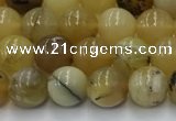 COP1735 15.5 inches 6mm round yellow opal beads wholesale
