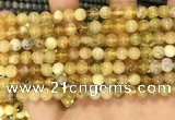 COP1759 15.5 inches 6mm round yellow opal beads wholesale