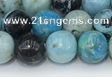 COP1791 15.5 inches 8mm round blue opal gemstone beads