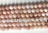 COP1797 15.5 inches 8mm round pink opal gemstone beads