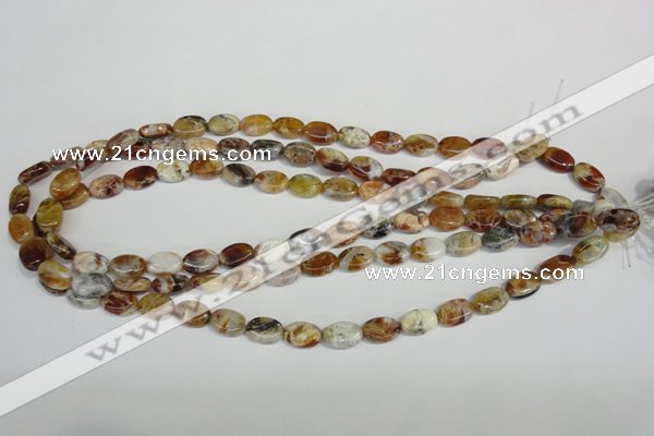 COP314 15.5 inches 8*12mm oval brandy opal gemstone beads wholesale