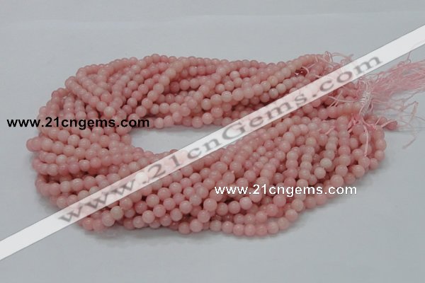 COP402 15.5 inches 6mm round Chinese pink opal gemstone beads