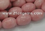 COP410 15.5 inches 13*18mm rice Chinese pink opal gemstone beads