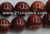 COP516 15.5 inches 18mm round red opal gemstone beads wholesale