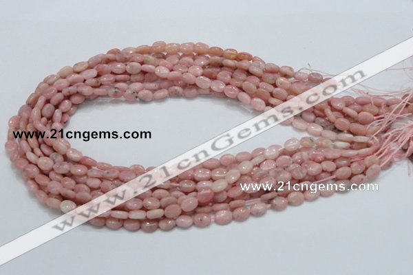COP61 15.5 inches 6*8mm oval natural pink opal gemstone beads
