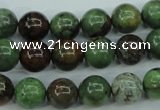 COP653 15.5 inches 10mm round green opal gemstone beads wholesale