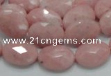 COP72 15.5 inches 13*18mm faceted oval natural pink opal beads