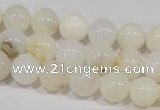 COP902 15.5 inches 10mm round natural white opal gemstone beads