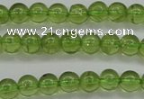 COQ202 15.5 inches 4mm - 5mm round natural olive quartz beads
