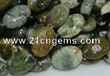 COS04 15.5 inches 10*14mm oval ocean stone beads wholesale