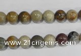COS162 15.5 inches 8mm round ocean stone beads wholesale