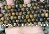 CPB1066 15.5 inches 6mm faceted round natural pietersite beads
