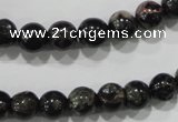 CPM02 15.5 inches 8mm round plum blossom jade beads wholesale