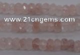 CPQ211 15.5 inches 5*8mm faceted rondelle natural pink quartz beads