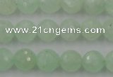 CPR114 15.5 inches 12mm faceted round natural prehnite beads wholesale