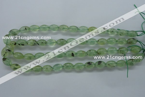 CPR208 15.5 inches 10*14mm rice natural prehnite beads wholesale