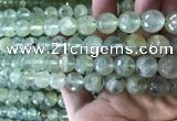 CPR364 15.5 inches 12mm faceted round prehnite gemstone beads