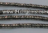 CPY606 15.5 inches 2*3mm heishi pyrite gemstone beads