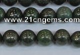 CPY763 15.5 inches 10mm round pyrite gemstone beads wholesale