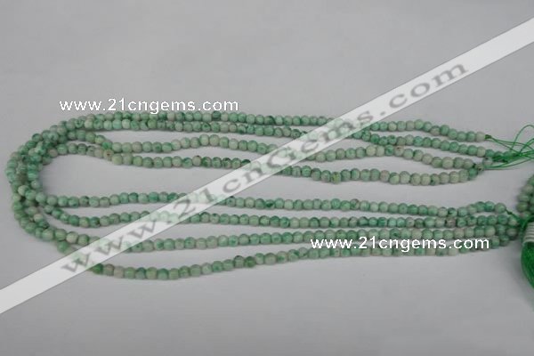 CQJ201 15.5 inches 4mm round Qinghai jade beads wholesale