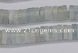 CRB1002 15.5 inches 2*6mm heishi aquamarine beads wholesale