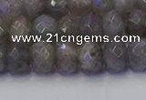 CRB1853 15.5 inches 5*8mm faceted rondelle labradorite beads