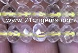 CRB1946 15.5 inches 4*6mm faceted rondelle lemon quartz beads