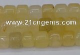 CRB2500 15.5 inches 6*8mm rondelle yellow jade beads wholesale