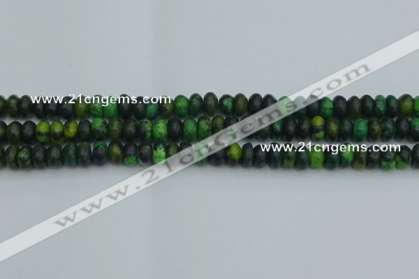 CRB2896 15.5 inches 5*8mm rondelle chrysocolla beads wholesale