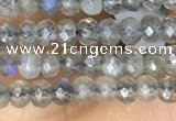 CRB3121 15.5 inches 2*3mm faceted rondelle tiny labradorite beads