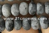 CRB5026 15.5 inches 4*6mm rondelle matte labradorite beads wholesale
