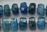 CRB592 15.5 inches 8*16mm faceted rondelle apatite beads