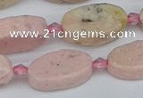 CRC1012 15.5 inches 10*18mm oval rhodochrosite gemstone beads