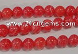 CRC502 15.5 inches 8mm round synthetic rhodochrosite beads