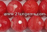CRC518 15.5 inches 20mm faceted round synthetic rhodochrosite beads