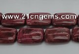 CRC823 15.5 inches 13*18mm rectangle Brazilian rhodochrosite beads