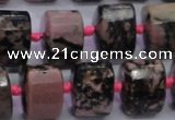 CRD20 15.5 inches 11*15*15mm faceted triangle rhodonite gemstone beads