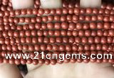 CRE350 15.5 inches 4mm round red jasper beads wholesale
