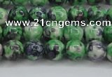 CRF350 15.5 inches 6mm round dyed rain flower stone beads wholesale