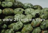 CRH104 15.5 inches 8*12mm rice rhyolite beads wholesale