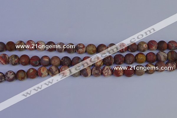 CRH512 15.5 inches 8mm round matte rhyolite gemstone beads
