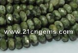 CRH52 15.5 inches 5*8mm faceted rondelle rhyolite beads wholesale