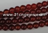 CRO20 15.5 inches 6mm round red agate gemstone beads wholesale