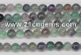 CRO54 15.5 inches 6mm round fluorite gemstone beads wholesale