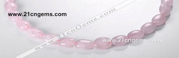 CRQ01 A grade 10*14mm oval natural rose quartz beads wholesale