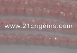 CRQ128 15.5 inches 4mm faceted round natural rose quartz beads