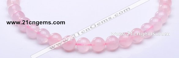 CRQ27 15.5 inches 8mm round natural rose quartz beads Wholesale